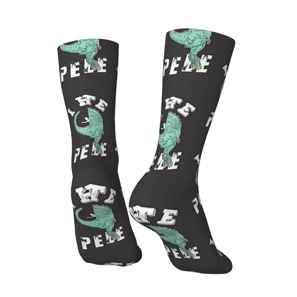 Dinosaurs Eating People Happy Men's Socks Vintage T. Rex Dinosaurs Harajuku Seamless Crew Sock Gift Pattern Printed