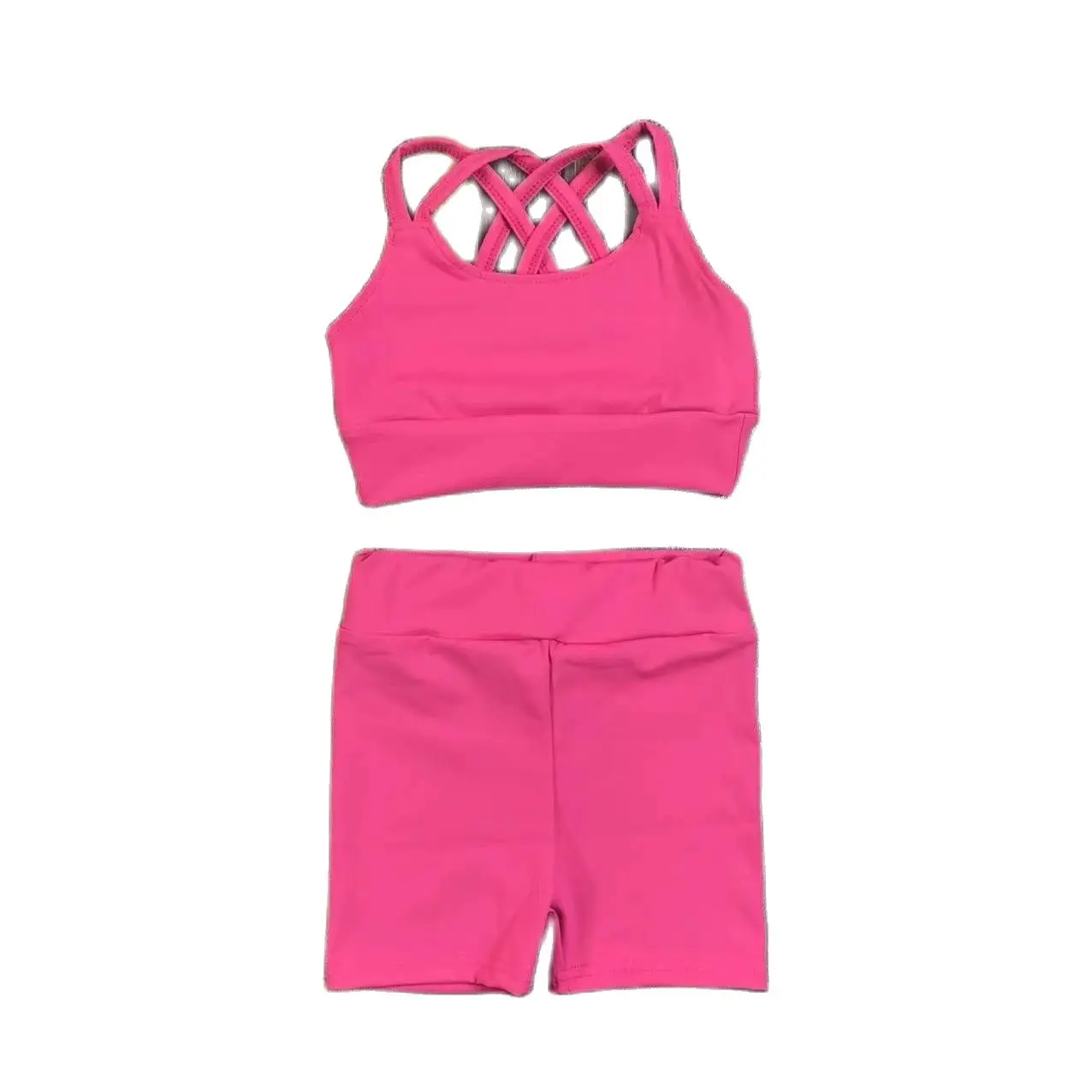 Yoga sets  Girls clothes 2 to 8 years  children clothes cotton 2024 hot sale comfortable fitness special