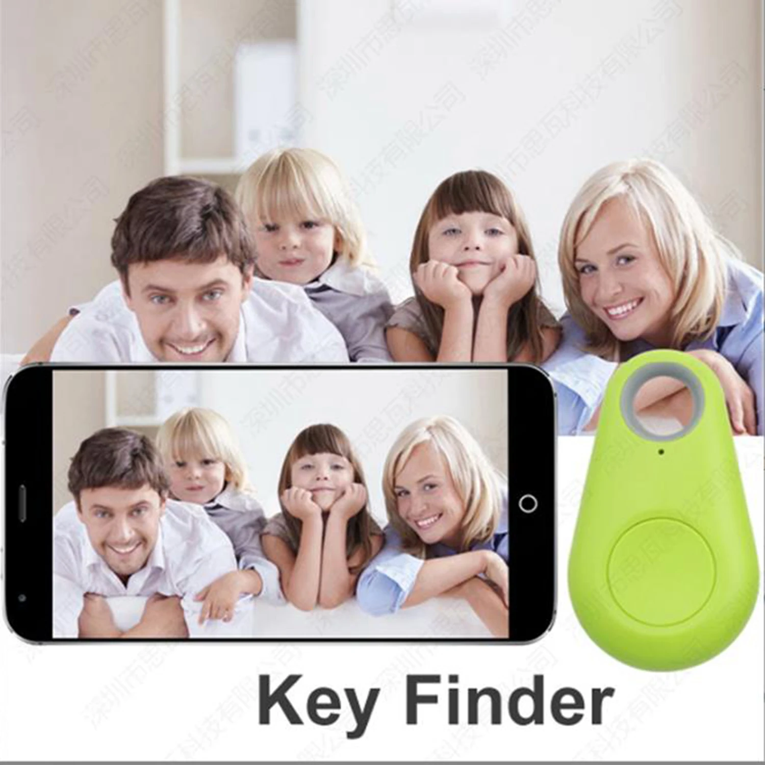 Smart Mini Bluetooth Water Drop Locator Two-way Alarm Keychain Object Finder Pet dog cat Child Anti-Lost Tracker