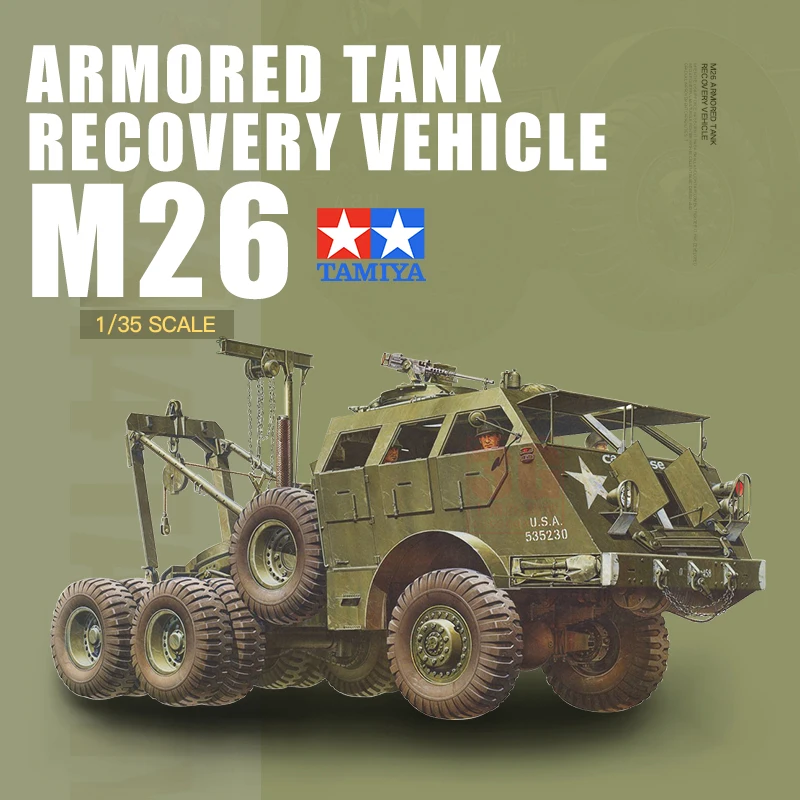 

TAMIYA Assembly Model Kit 35244 M26 Armored Tank Recovery Vehicle 1/35