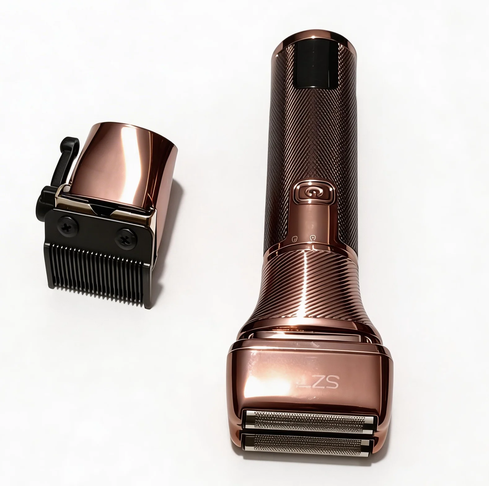 

Новая модель триммера для волос и бороды с высокоскоростным цифровым дисплеем и лезвиями из нержавеющей стали.