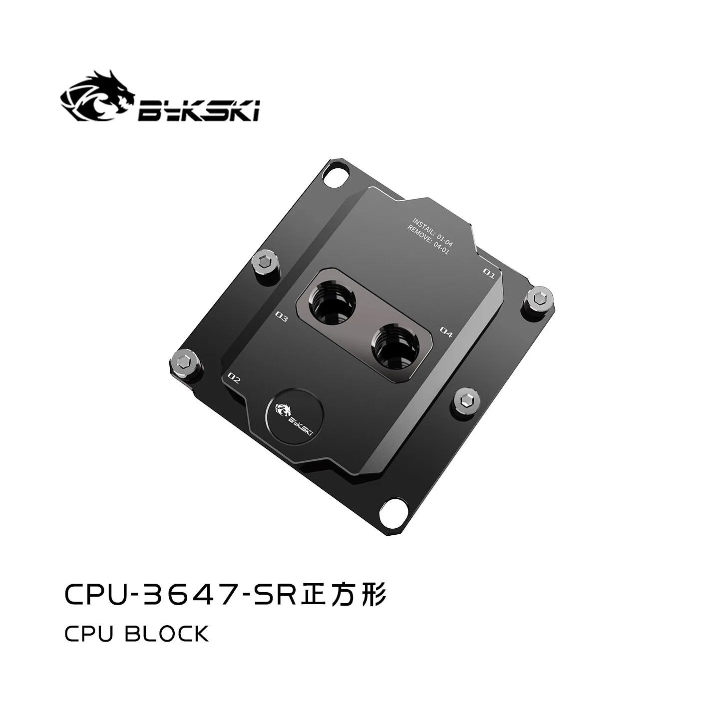 Bykski CPU Water Block Use for Intel LGA 3647 Socket Rectangle CPU / Copper Metal Radiator Liquid Cooler System CPU-3647-SR
