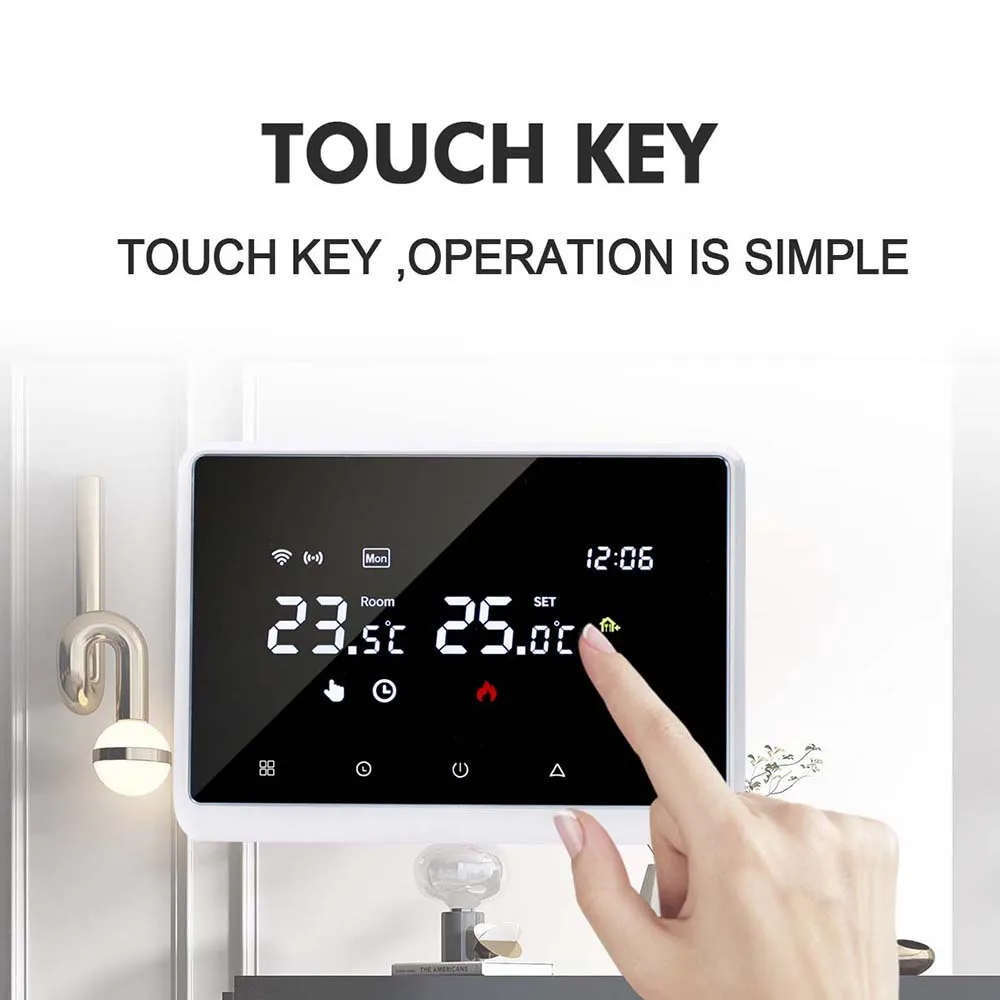 Tuya Wifi RF Smart Thermostat Switch Temperature Controller for Gas Boiler Water Heating Support Alexa Google Home Yandex Alice