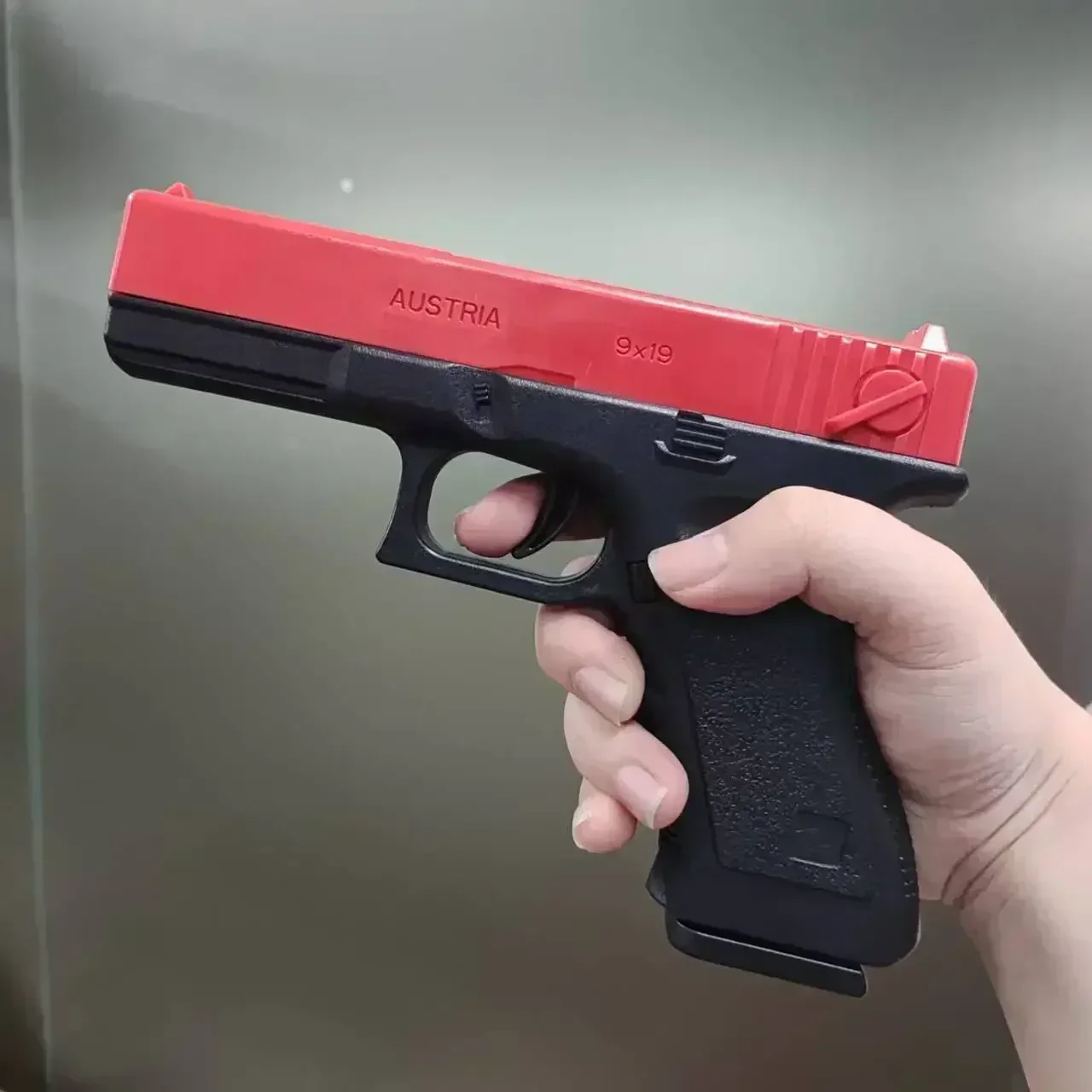 Soft Bullet Airsoft Pistol Manual G17 Toy Gun Lower Magazine With Laser Outdoor Sports CS Game Weapon For Children Adults Gift image 5