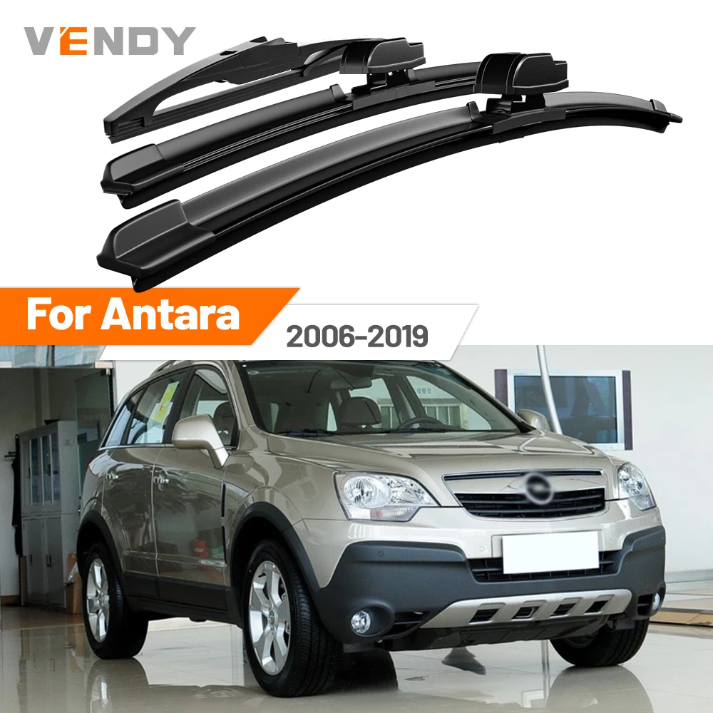 Für Opel Antara 2006-2019 2007 2008 2009 2010 2011 2012 Vordere & Hintere Windschutzscheiben-Wischerblätter Scheibenwischer-Set Zubehör