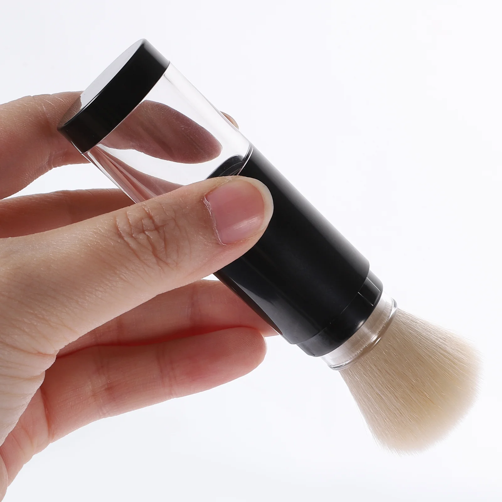 Press-type Makeup Brush Packaging Bottle All-in-one Portable Spray Powder Dense Foundation Blush Nylon For Cheeks Travel