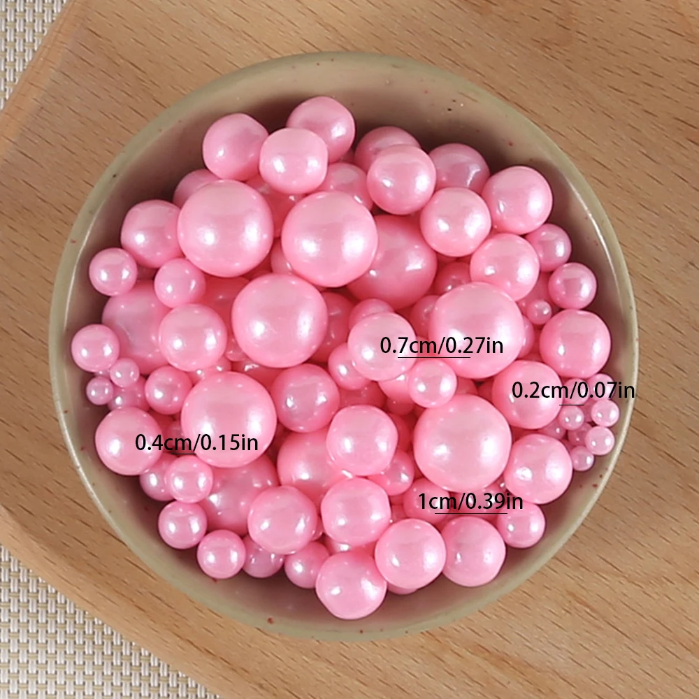 85 g 0,2/0,4/0,6/0,8 cm weiße Farbe, Perlenkugel, Kuchendekoration, DIY, Donut, Dessert, Backen, Streusel, dekorativ, nur zur Dekoration – Detail 32