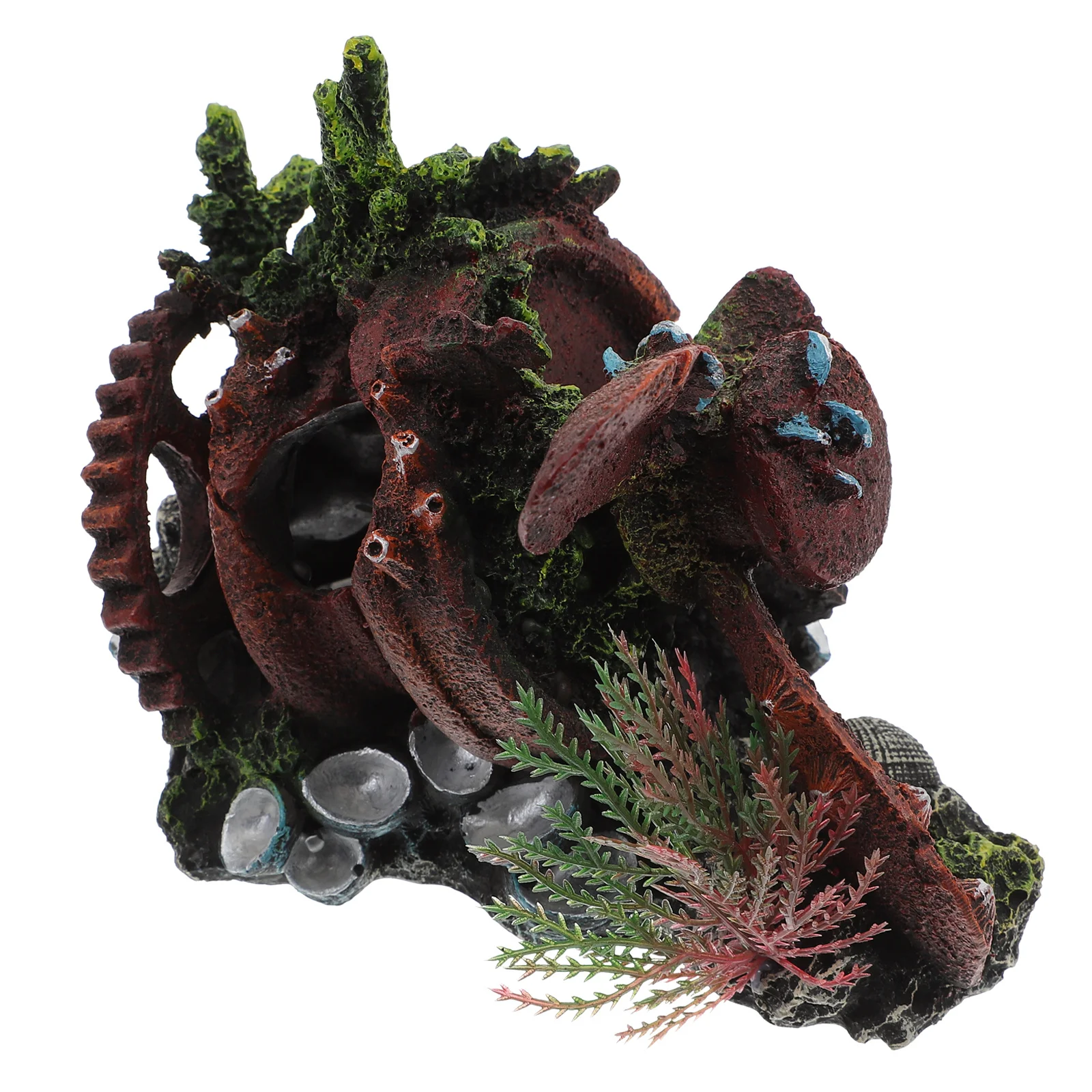 

Realistic Resin Wreckage Aquarium Ornament Decor Durable Fish Tank Landscape Supply Aquarium Wreckage Decor