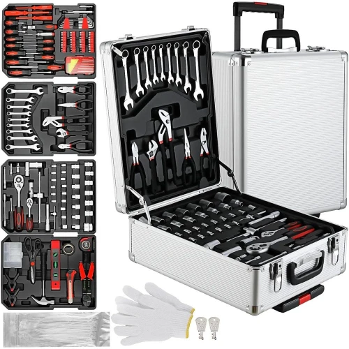 

799pcs Mechanic Tool Set with Trolley Case,Home Repair Tool kit,Complete Tool Box Set or Home,Automotive,Dorm,Garage