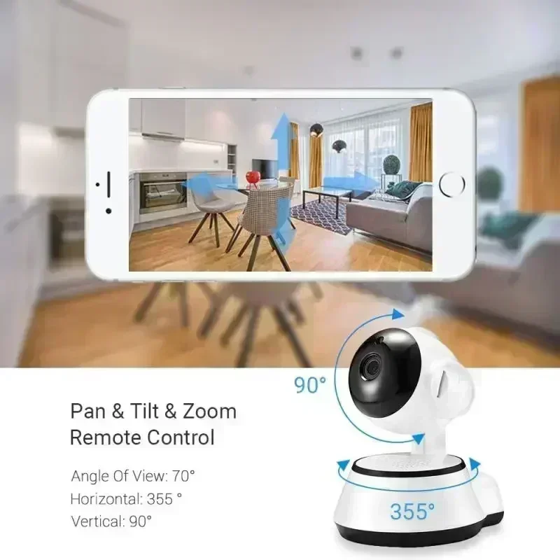 8MP IP WiFi Camera Surveillance Security Baby Monitor AI Human Tracking Cam PTZ Smart Home Night Vision CCTV Indoor Video Camera