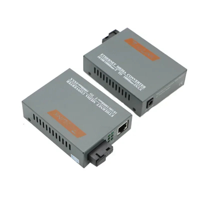 Gigabit Fiber Optical Media Converter HTB-GS-03 1000Mbps Single Fiber SC Port External Power Supply Optical fiber transmitter