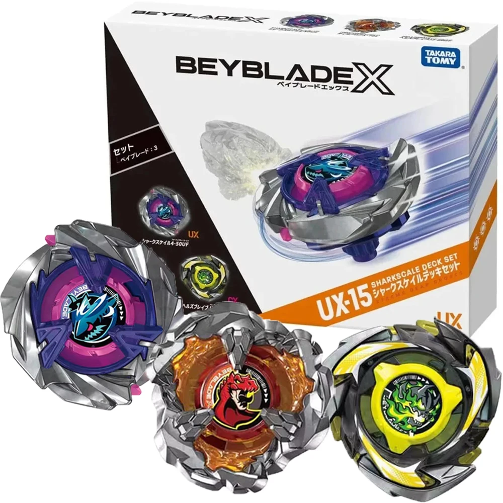 

ORIGINAL TAKARA TOMY BEY X UX-15 Battle X Shark Scale Deck BLADE UX 15