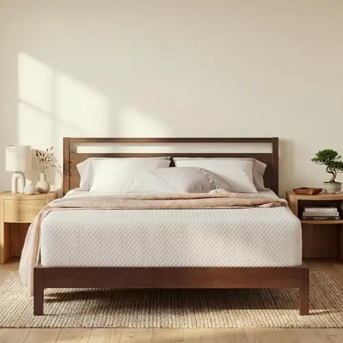 Queen Mattress, 10 Inch Queen Size Mattress, Basic Matcha Cooling Gel Memory Foam Mattress in a Box, Pressure Relief