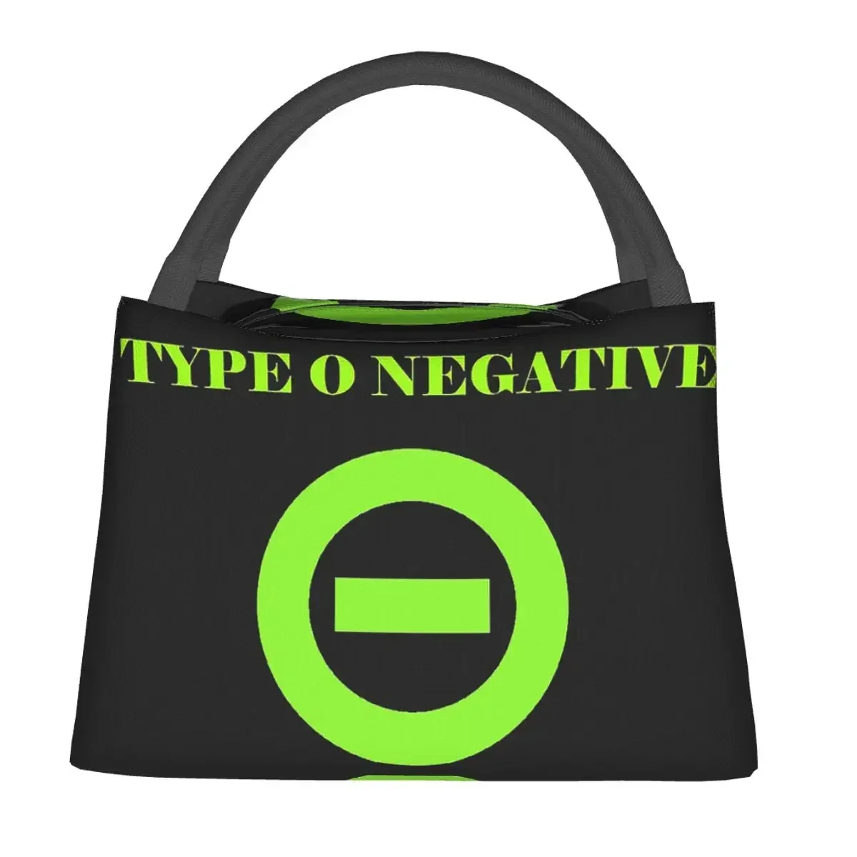 Type O Negative Lunch Bags Insulated Bento Box Waterproof Lunch Tote Picnic Bags Cooler Thermal Bag for Woman Children School