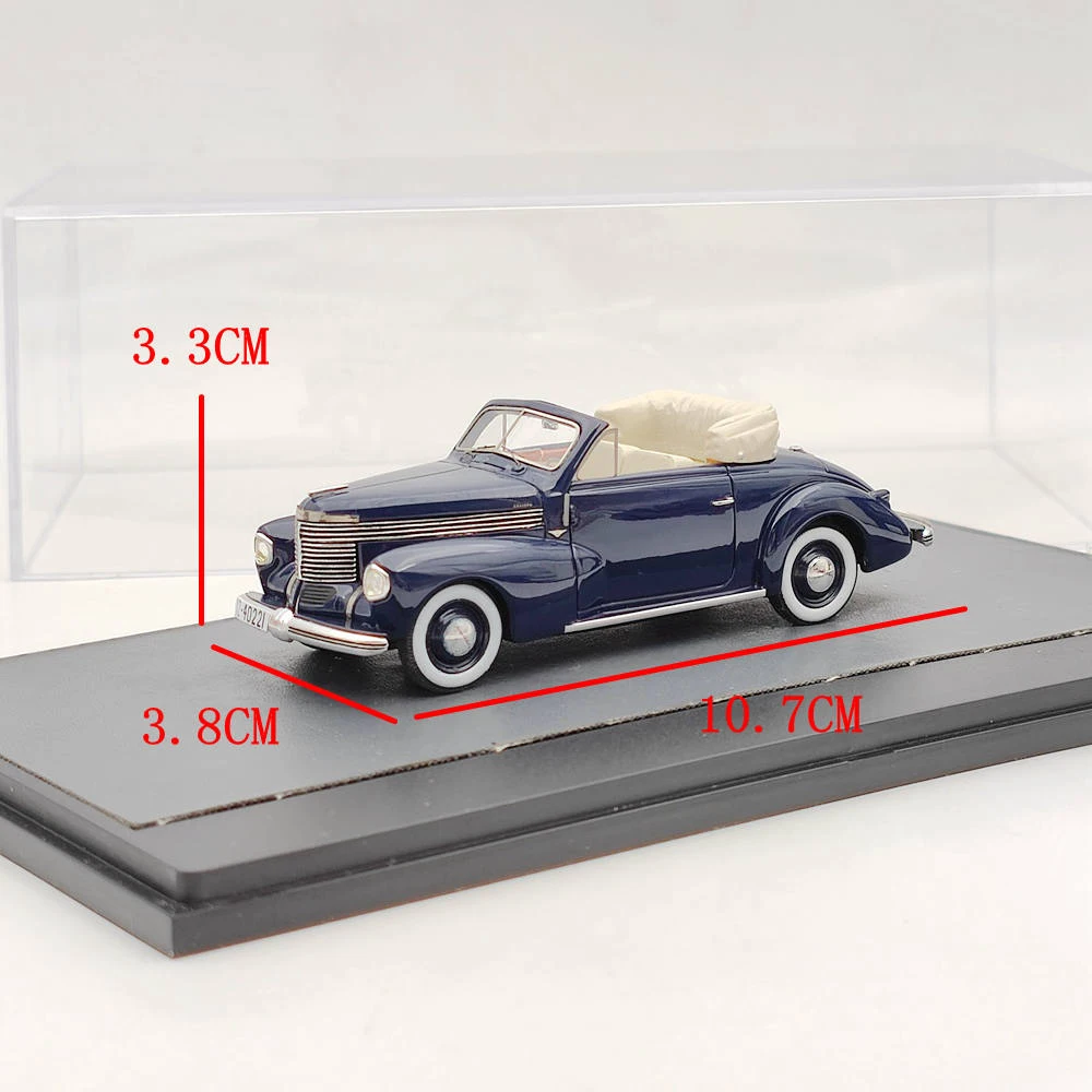 MATRIX-MODELS 1/43 for Opel Kapitan Hebmuller Cabriolet 1940 MX41502-021 Blue Resin Model Car Limited Collection Auto Toys Gift