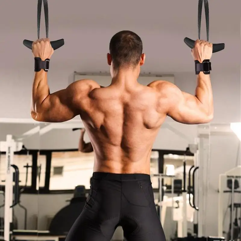 

Pull Up Grips 1 Pair Of Gym Cable Handles Strength Training Equipment Attachments Exercise Machine Parts For Full Body Workout