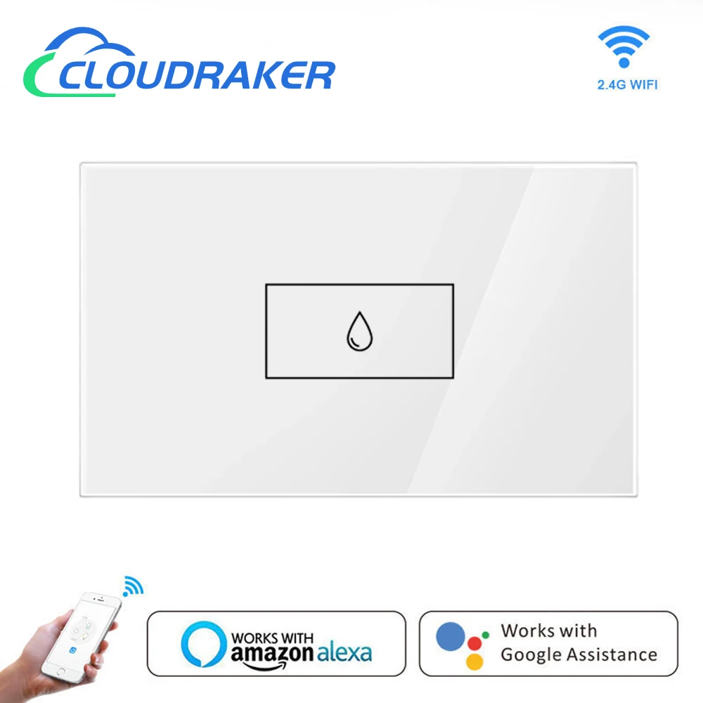 Tuya Smart High Power Switch 20A 4400W Circuit Breaker for Boiler Water Heater Automation Works with Alexa Google Home Siri