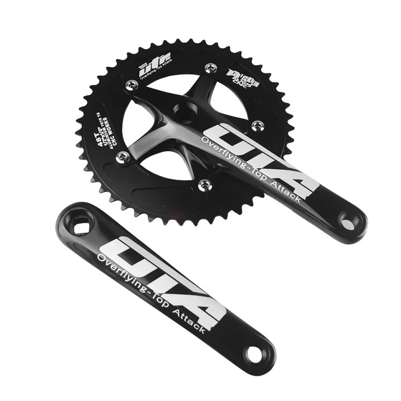 

Road Bicycle Fixed Gear Bike 48T*170mm Single Speed Bicycle Crankset AL-7075 Bicycle Crank & Chainwheel