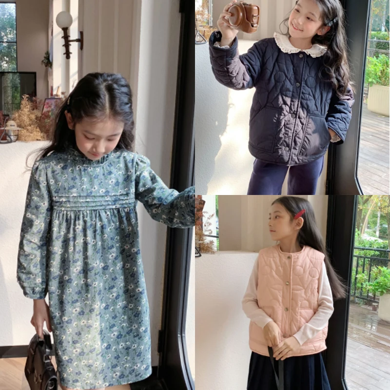 

kids jacket and pant clothing sets for girls bp cotton outwear coat dress clothes sets