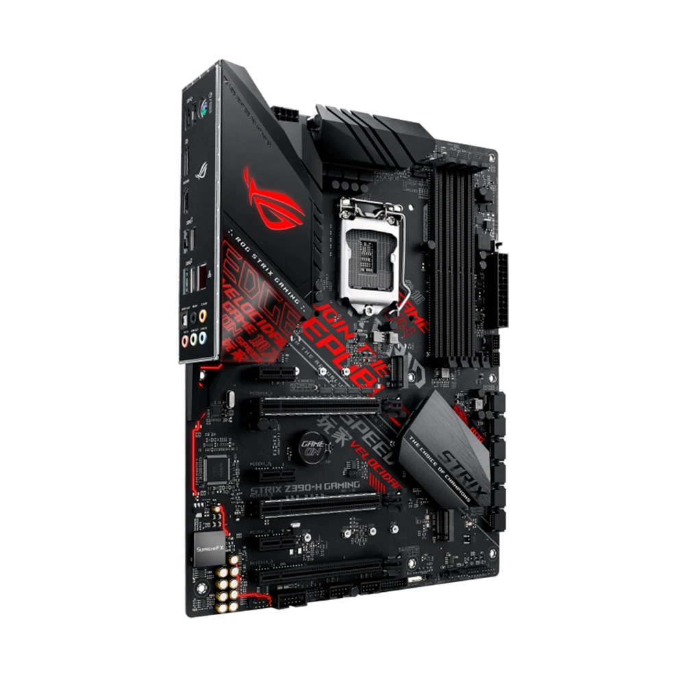 Imagem -05 - Asus-rog Strix Z390-h Gaming Motherboard com Soquete Lga 1151 Intel 8th 9th Gen Core i3 i5 i7 Processadores Ddr4 Suporta