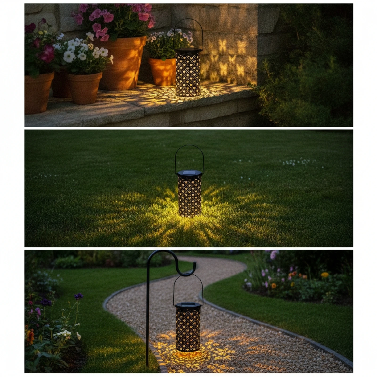 Butterfly Solar Lantern LED Outdoor Solar Lantern Garden Lanterns Energy-Saving Automatic for Homeowners, Patio, Yard - view 5