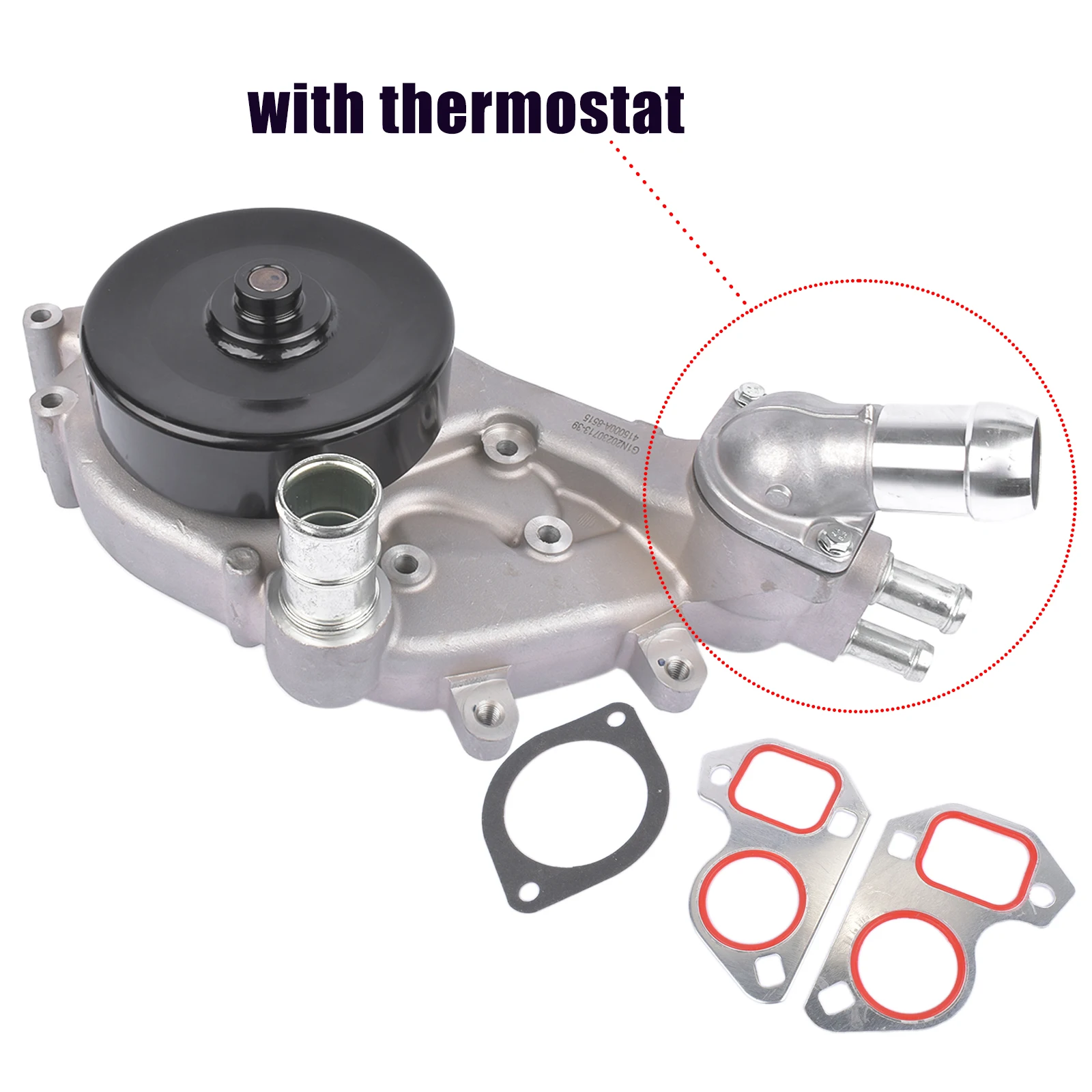 Bomba de água AP02 com junta para Chevy C6 Corvette Z06 6.0L/LS2 6.2L/LS3 7.0L/LS7 2005-2008 89018052 89017457