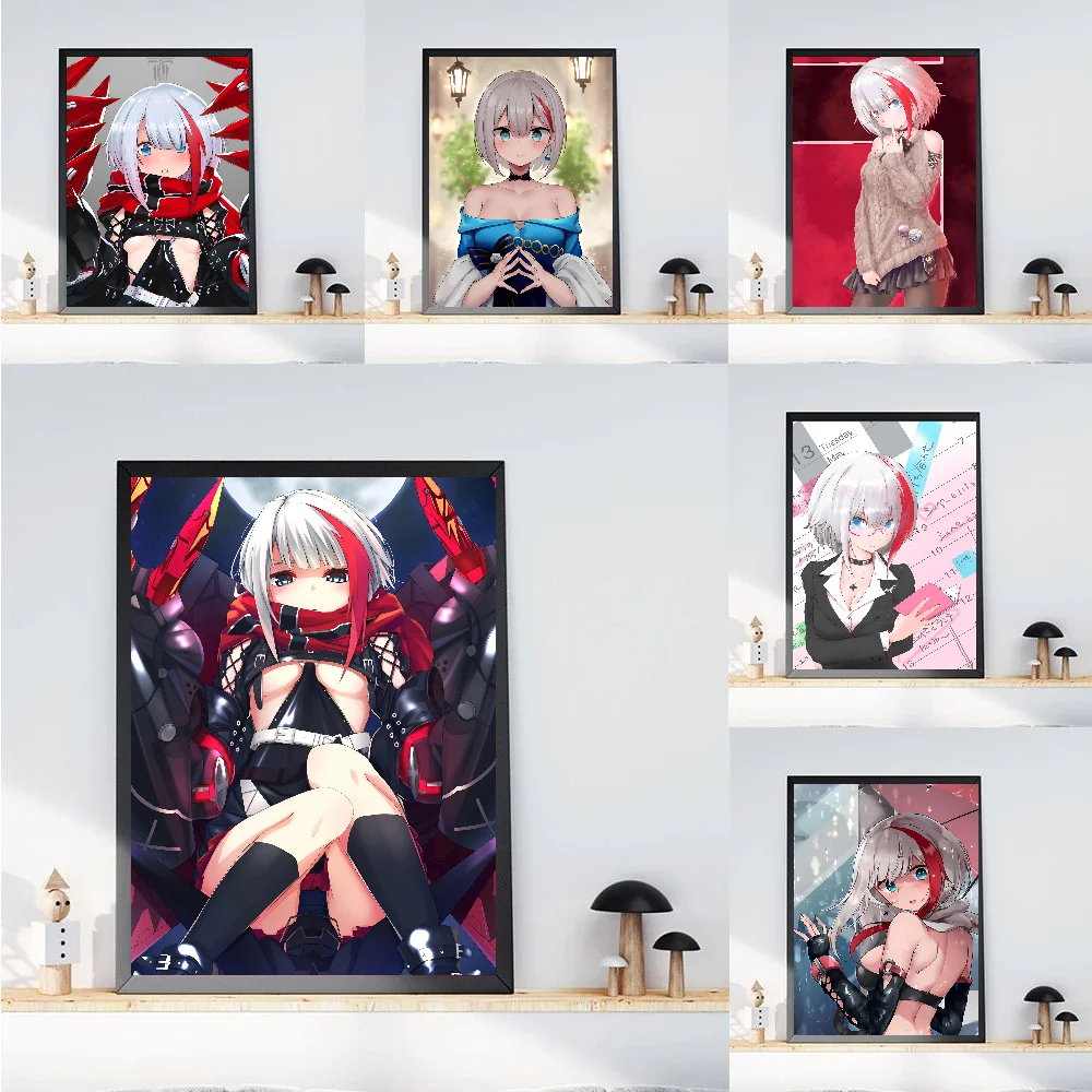 Azur Lane Admiral Graf Spee Poster Paper Print Home Bedroom Entrance Bar Cafe Art Painting Decoration