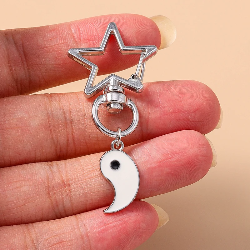 Aihua Hot Selling Yin Yang Tai Chi Keychain BFF Best Friends Couple Matching Sets for Women Men Lovers Keyring Jewelry Gifts