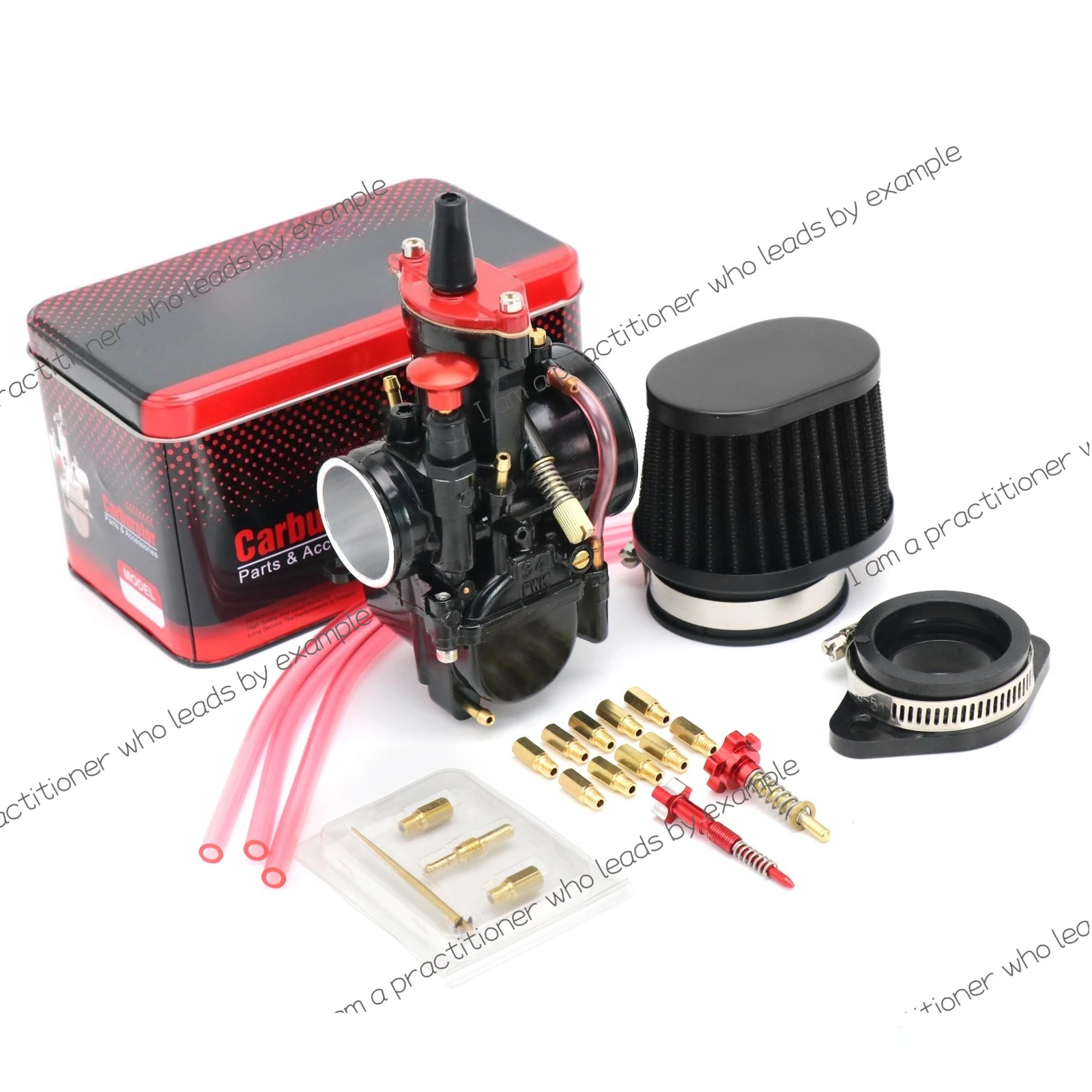 

Applicable toMAIKUNI PWK21 24 26 28 30 32 34mm Black Motorcycle Carburetor Set