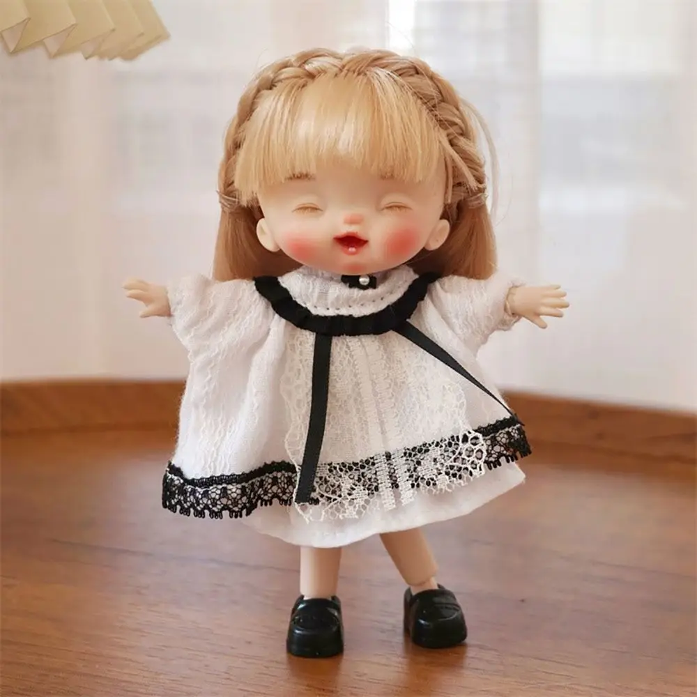 1Pcs Doll Accessories Ob11 Bjd Doll Movable Joints Adjustable Obitsu 11 Clothes Dolls Kawaii 14cm Miniature Doll For Girls Boy