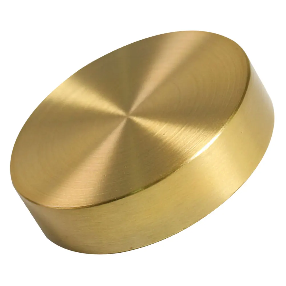

Brass Paperweight 5cm Round Desktop Retro Decor Calligraphy Practicing Weights Chinese Writing Supply Office Canvas