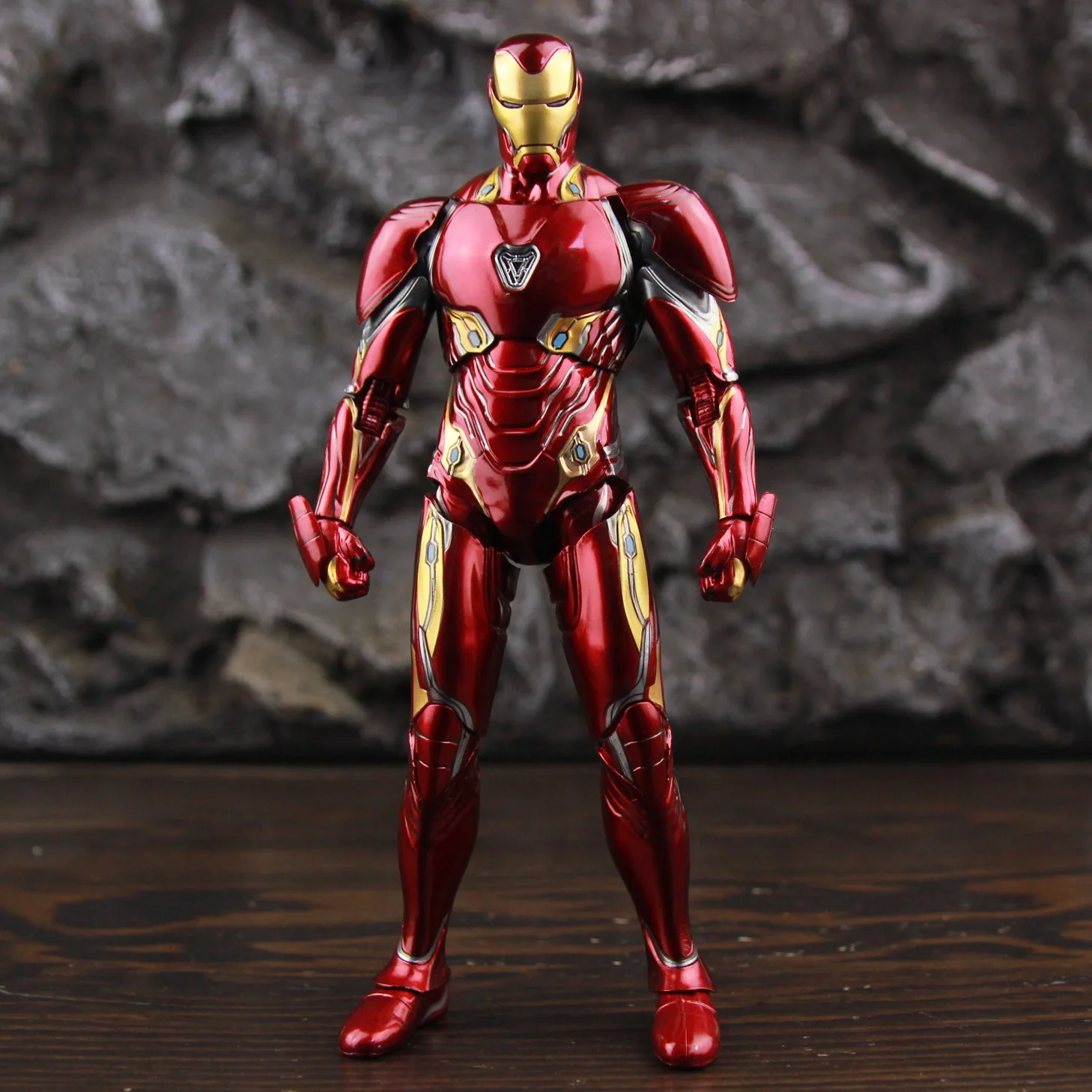 ZD Toys Deluxe Ironman Mark L 50 MK50 Nano Armor Weapons 7" Actionfigur LED-Lichtplattform Tony Stark Infinity War Modellpuppe – Detail 31