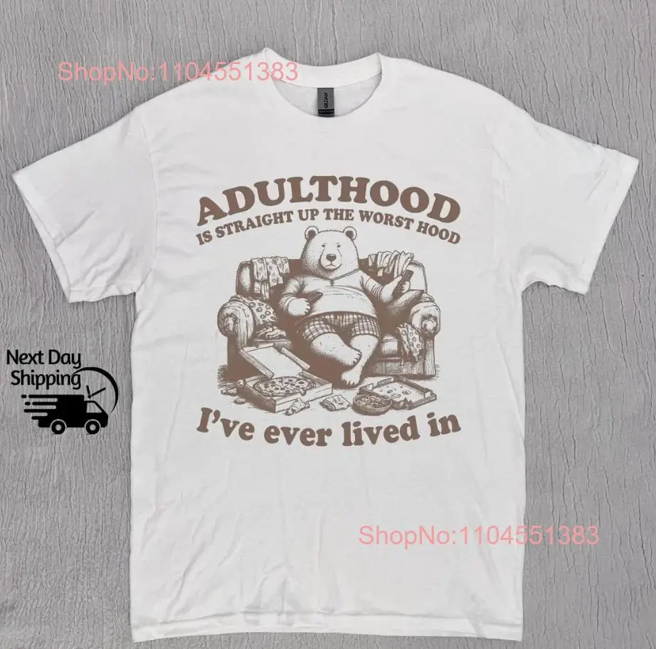 

Забавная футболка 90-х годов для взрослых в стиле ретро с капюшоном и медведем, размер S-5XL