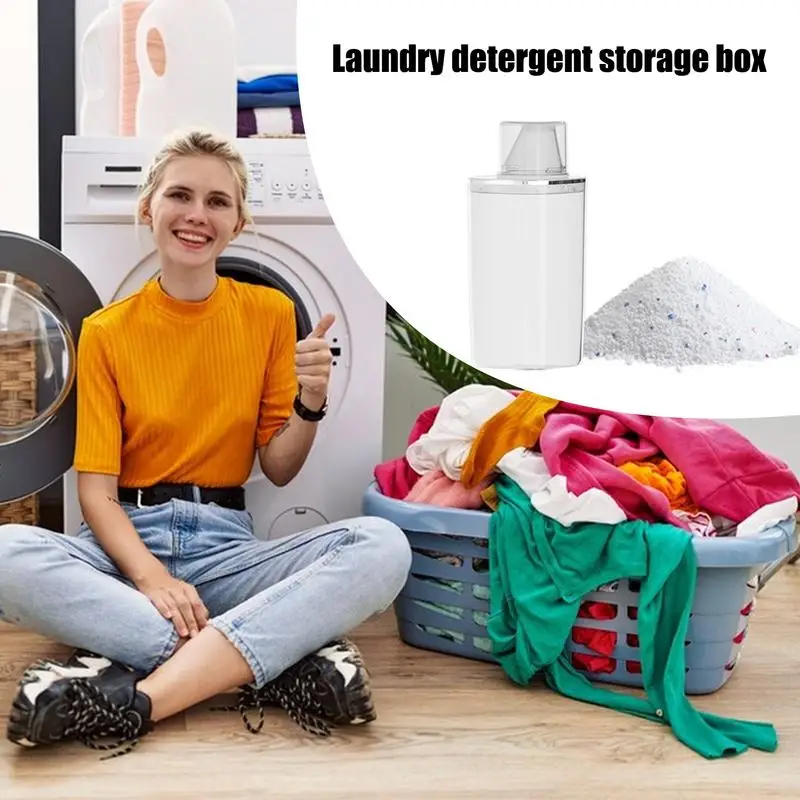 

Laundry Detergent Storage Box U-shaped Outlet Laundry Detergent Container Laundry Powder Container Laundry Room Storage And