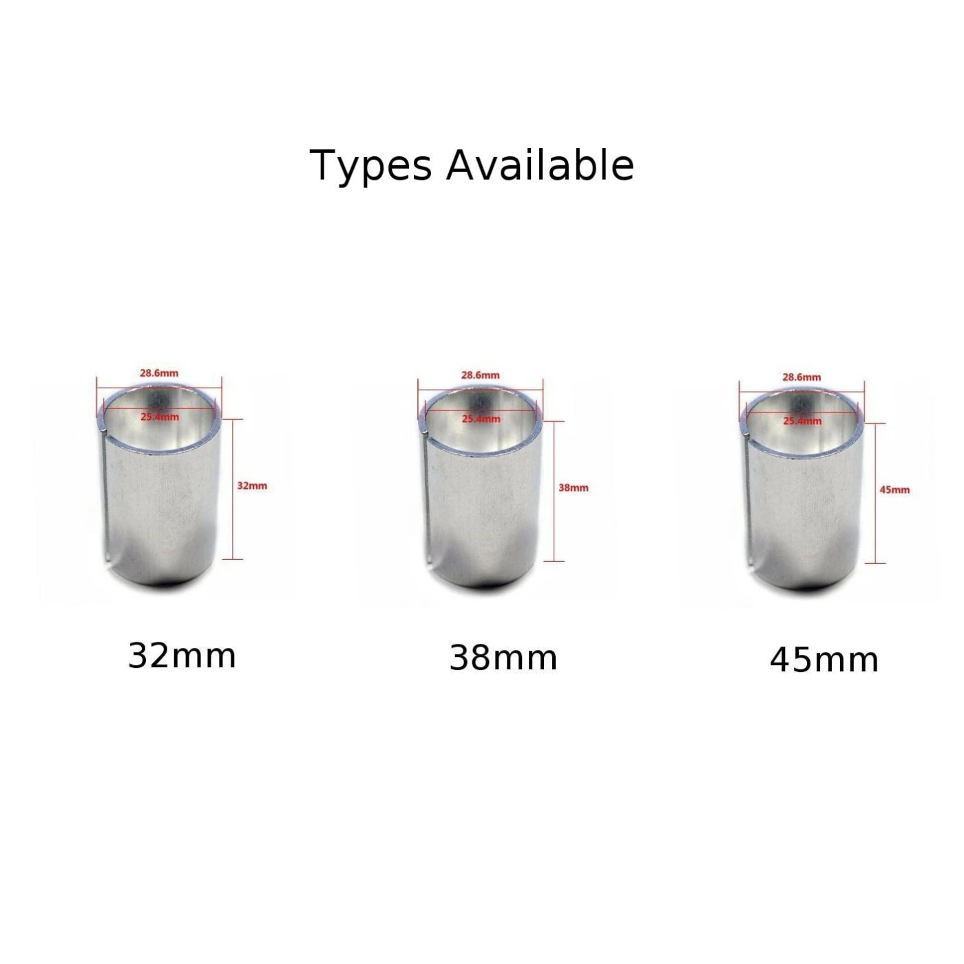 

Bicycle Stem Shim 1 Steerer To 1 1/8 Fork 28.6-25.4MM Stem Fork Adaptor Conversion Variable Ring Set Bike Accessories 3 Option