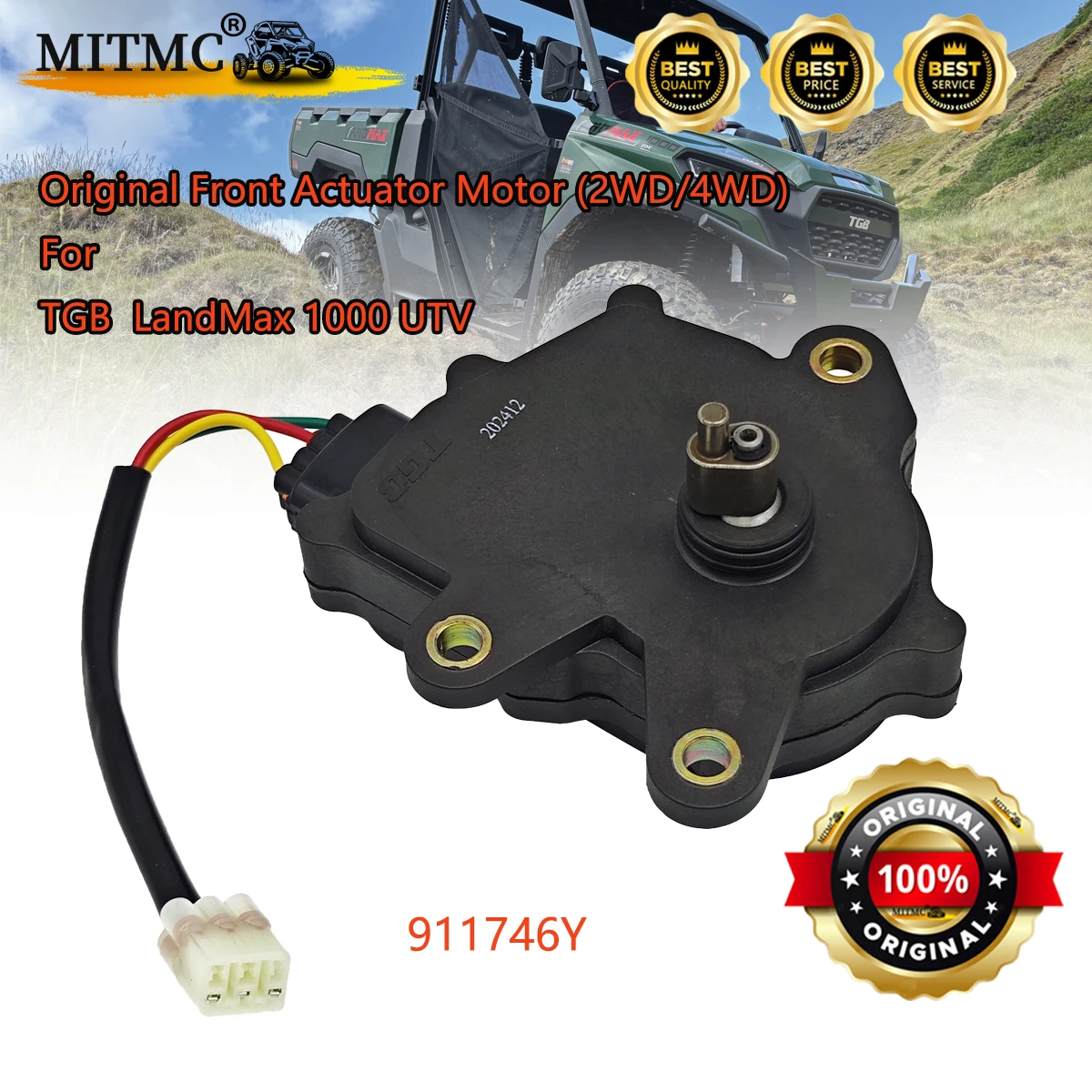 Original Front Actuator Motor For TGB LandMax 1000 UTV Front Differential Assy Servo Motor Transfer Case 911746Y 911747Y