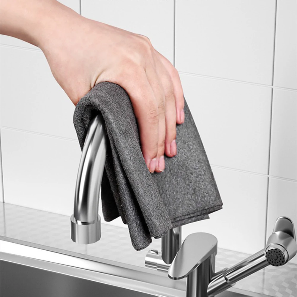 Thicker Magic Cleaning Cloth No Watermark No Trace Clean Rag Microfiber Wash Reusable Dried Wiping Window Glass Kitchen Towel