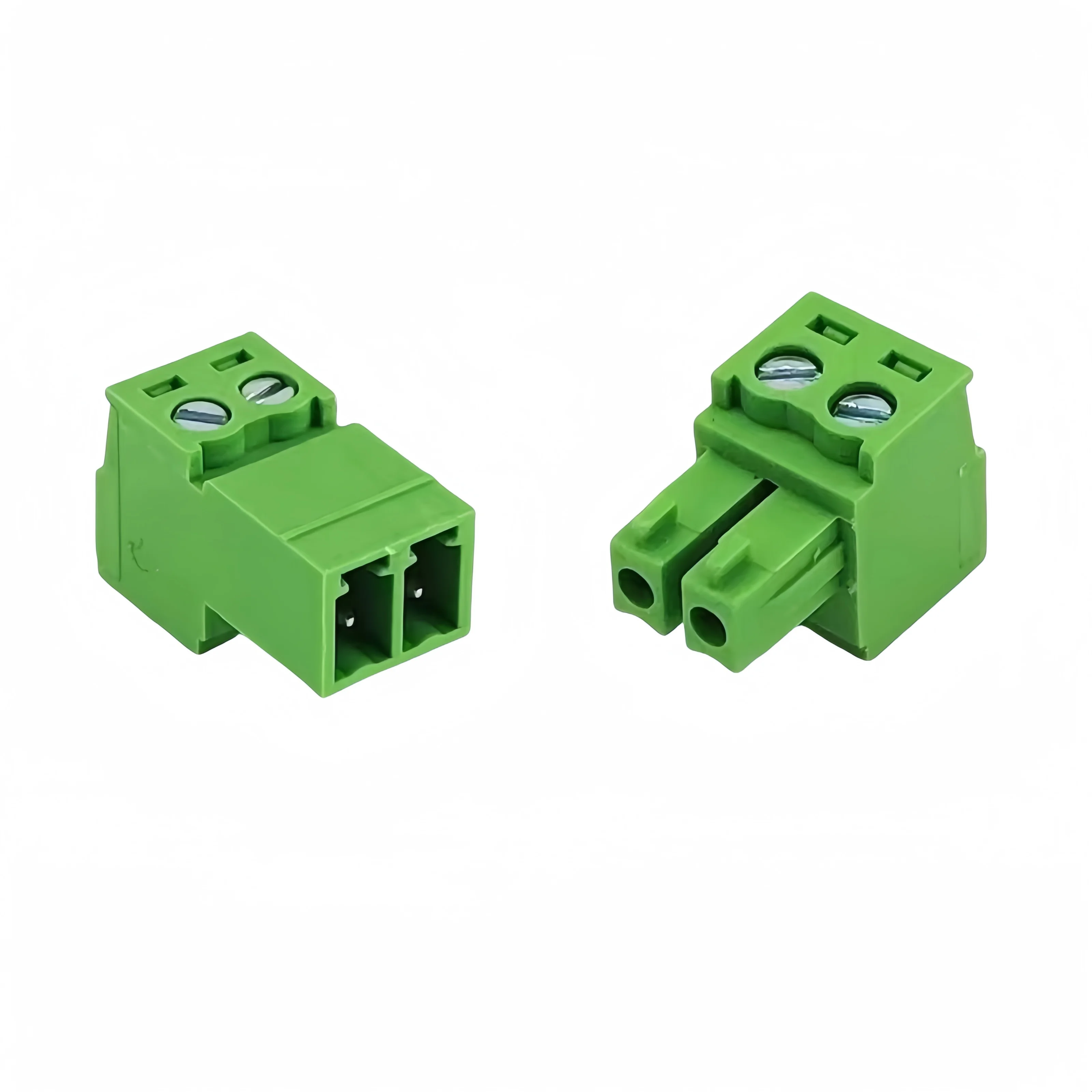 2Sets 15EDGRK 3.81mm 2/3/4/5/6/7/8-24 pin right angle screw terminal block connector 15EDG 3.81MM pitch Plug + Pin Header Socket