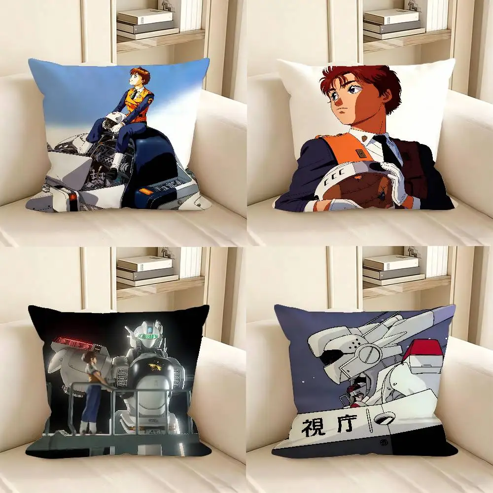 1pc Classic Anime Patlabor The Mobile Police Pillow Case Fashion Square Pillowcase Bedroom Sofa Room Ins Decoration Leisure