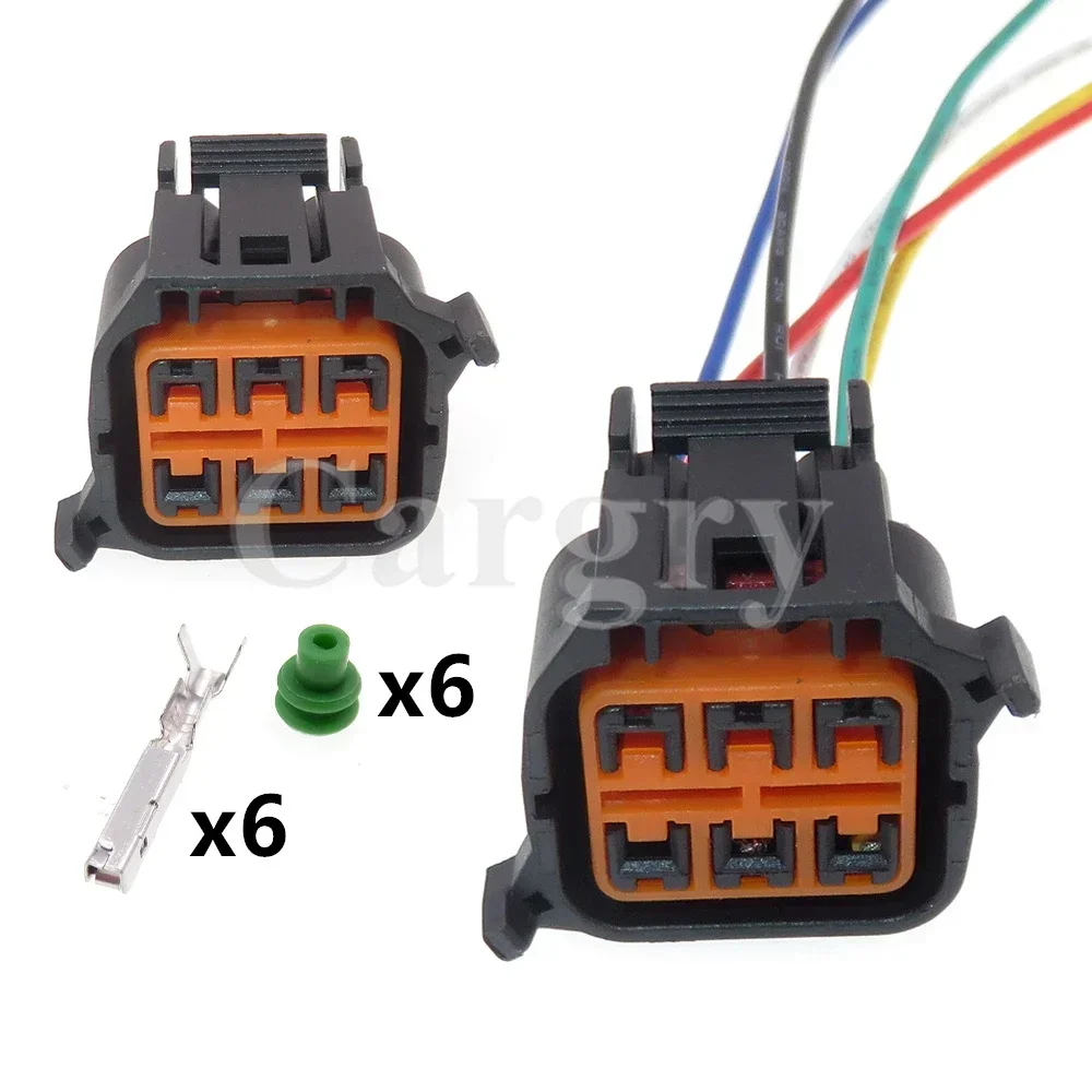 

1 Set 6P HP066-06021 Car Headlight Electric Wire Waterproof Socket AC Assembly Auto Lamp Connector For Hyundai Kia