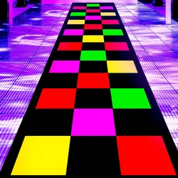 4 Sheets/Set Glow in the Dark Neon Paper Cardstock UV Blacklight Reactive Fluorescent Wedding Birthday Dance Floor Decorations