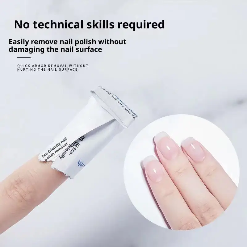 Lingettes dissolvant de vernis Gel professionnel, nettoyant pour ongles, dissolvant de vernis à ongles, tampons en papier, nettoyant pour Nail Art, une étape
