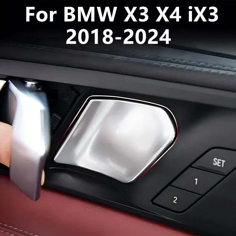 

Защитная наклейка из нержавеющей стали для внутренней поверхности дверных ручек BMW X3 X4 iX3 G01 G02 G08 2018-2024