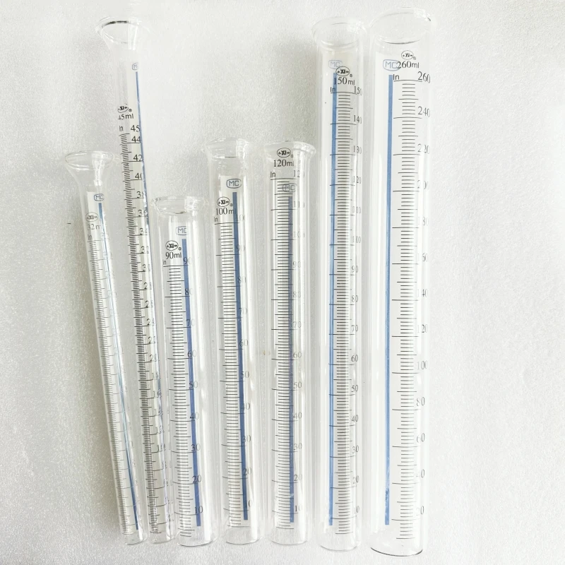 12pcs Diesel Oil Measuing Cup 45ml Glass Cylinder for Diesel Injection Pump Test Bench Common Rail Test Bench Spare Part