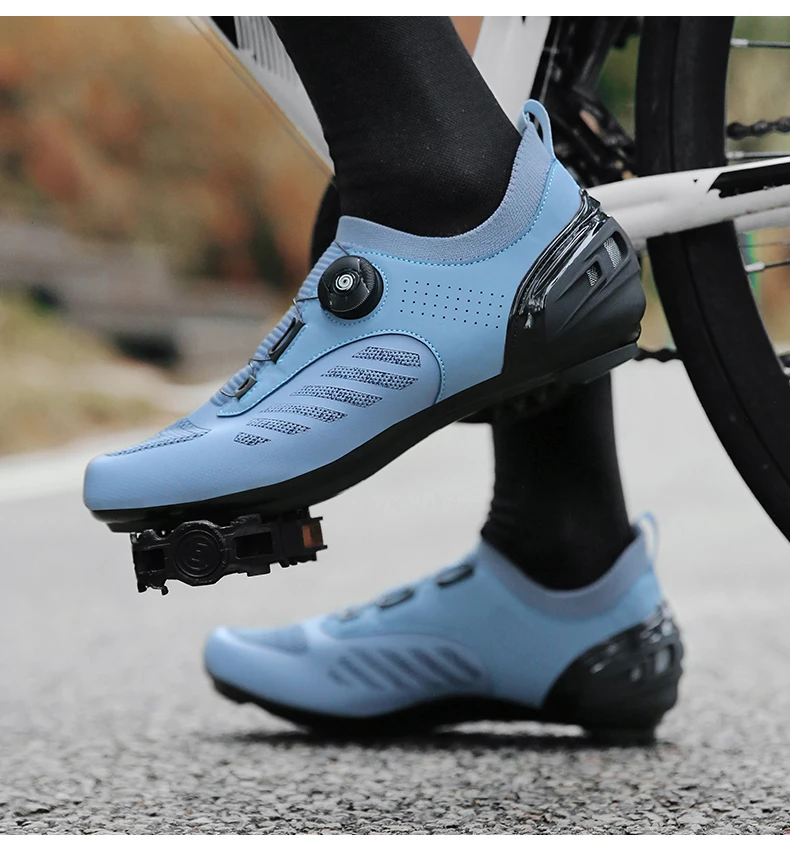 Professionelle SPD Cleat MTB Fahrradschuhe für Herren und Damen, atmungsaktiv, verschleißfest, rutschfest, leicht, Speed Dirt Mountainbike-Schuhe – Detail 17
