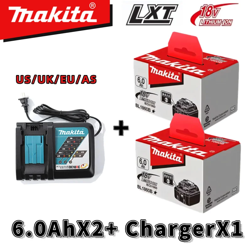 Genuine 18V Makita tool Battery，6AH Quality Battery，for Makita LXT DTD173 DDF489 DHP489 DUC407 DTW700 DHR243 Tools Battery