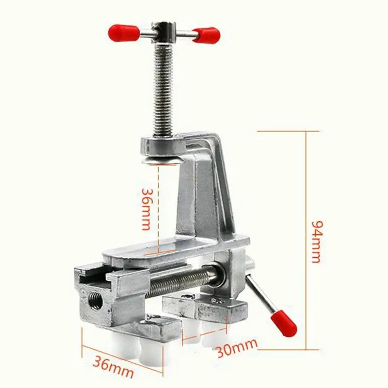 Mini Aluminum Hand Tool Vice, Hot Color Random, Small Jewelers Hobby, Clamp on Table Bench Vise, Random, High Quality