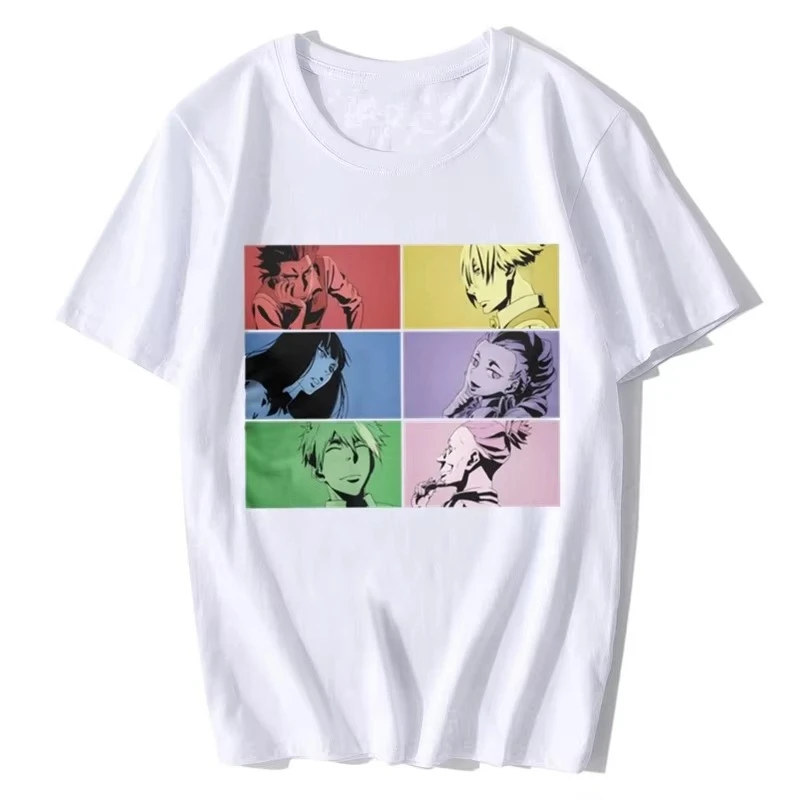 Death Parade Kaleidoscope Funny Anime T-Shirt Men Crew Neck Cotton Decim Bar Short Sleeve Unisex Casual Graphic Tee Streetwear