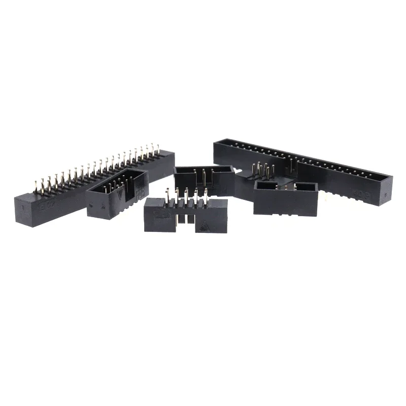 10pcs DC3 Male Connector 2.0mm Pitch 6/8/10/12/14/16/18/20/24/26/30/34/40/44/50/60 Pin DIP Straight Box Header IDC Socket