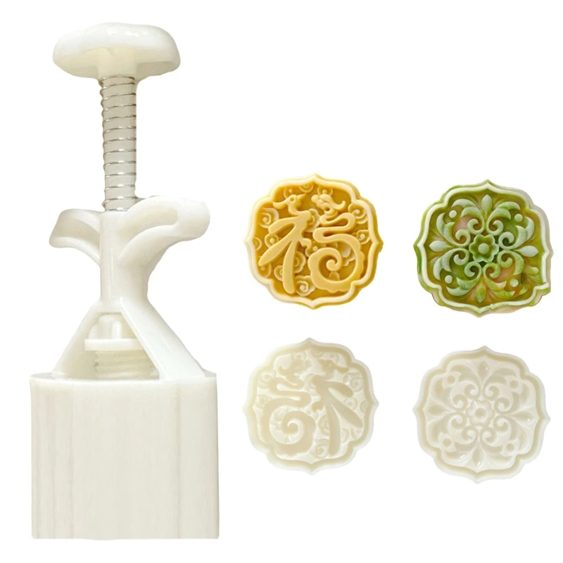 

Hand Pressure Mooncakes Crafting Molds for Festival Treat and Unique Dessert 45BE
